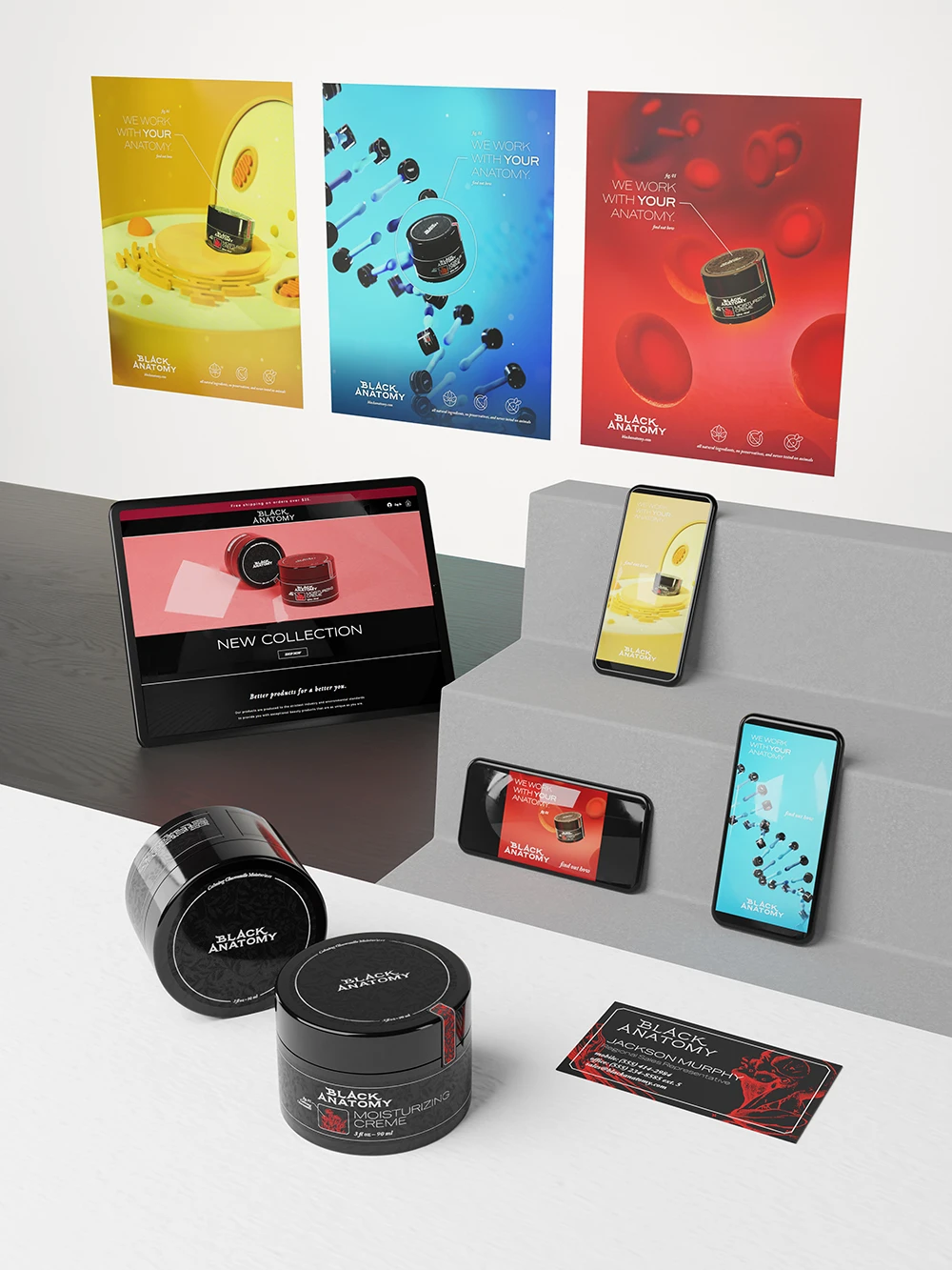 full brand mockup scene